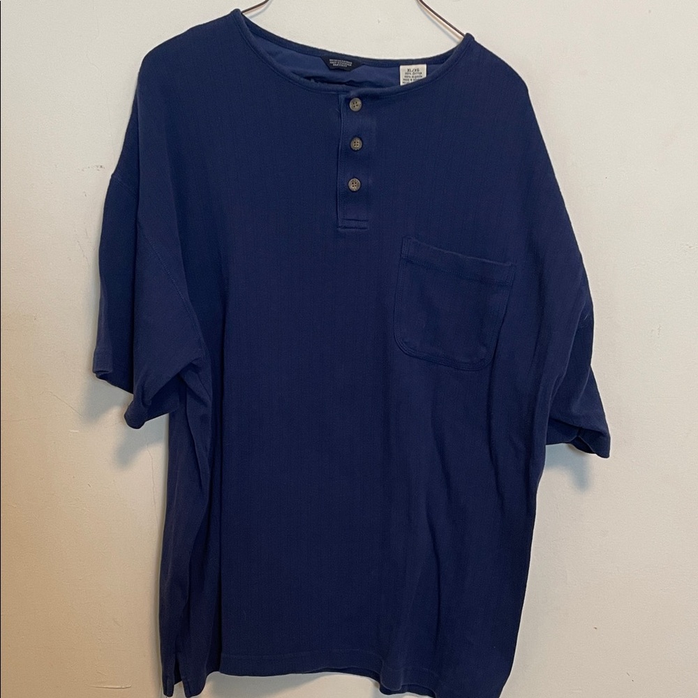 Arizona Jean Company Navy Casual Button Down Shirt